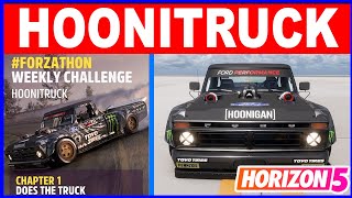 Forza Horizon 5 HOONITRUCK Forzathon Weekly Challenge 1977 Hoonigan Gymkhana 10 Ford F150 [upl. by Feola58]