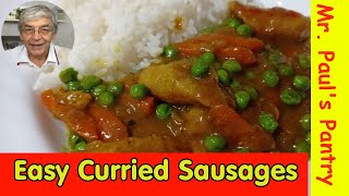 Easy Curried Sausages [upl. by Ahsyekal]