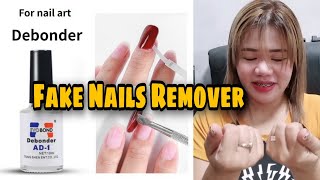 HOW TO REMOVE FAKE NAILS DEBONDER [upl. by Nicol]