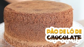 PÃƒO DE LÃ“ DE CHOCOLATE SEM FERMENTO 109 Receitas de Pai [upl. by Elak]