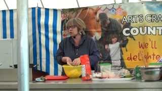 Sophie Grigson Cookery Demo in Cambridge How To Cook Gnocchi [upl. by Ashlee723]