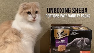 Unboxing the Sheba Perfect Portions Paté Wet Cat Food Tray Variety Packs  FURRIENDS CORNER [upl. by Aliber]