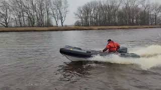 Stealth 75HP powering a Novurania 4 2m Inflatable 4 [upl. by Giles305]