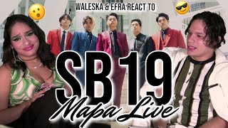 Waleska amp Efra react to SB19  MAPA Live Performance at Sonik Philippines 2021 [upl. by Enihpled]