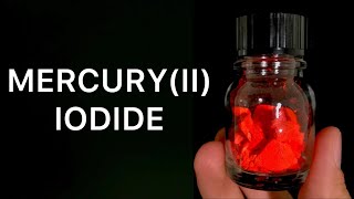 Making a Dangerous Red Substance Called MercuryII Iodide [upl. by Adleremse850]