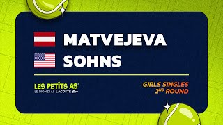 Les Petits As 2024  Girls Singles R2  Darina MATVEJEVA vs Margaret SOHNS [upl. by Adelice]