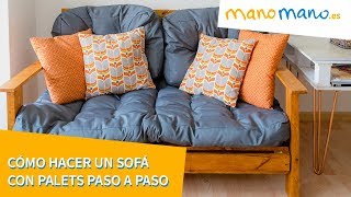 SILLÓN DE UN CUERPO  CON PALET  TARIMA [upl. by Atoiyanap885]