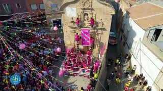 𝟰𝗛 𝗱𝗿𝗼𝗻𝗲𝘀  Fiestas de San Roque 2023 en Caspe Zaragoza a vista de dron [upl. by Kalb]