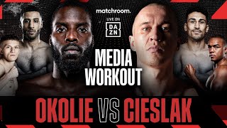 Lawrence Okolie vs Michal Cieslak Plus Undercard Media Workout [upl. by Fuld]