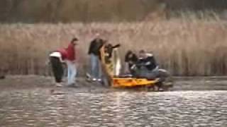 snowmobile watercross gone bad [upl. by Lamar]