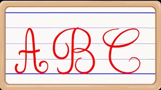 Écrire les lettres de lalphabet en Majuscule Cursive [upl. by Infeld]