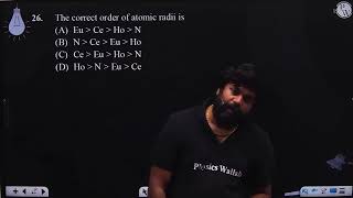 The correct order of atomic radii is [upl. by Acilgna]