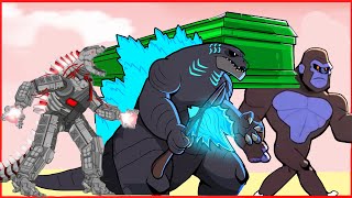 Godzilla amp Kong vs Mechagodzilla  Coffin Dance Song Meme Cover [upl. by Urbanna]