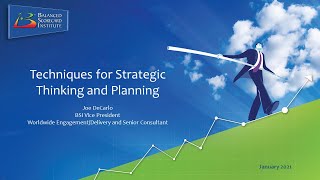 Techniques for Strategic Thinking and Planning [upl. by Einna]