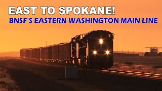 East to Spokane  BNSFs Lakeside Subdivision through eastern Washington [upl. by Ocirled300]