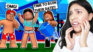 I WENT ON MY FIRST DATE amp MY BEST FRIEND GOT JEALOUS SO SHE RUINED THE DATE  Roblox Roleplay [upl. by Aisak]