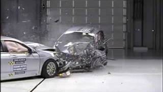 IIHS Crash Test Of Honda Accord Versus Honda Fit [upl. by Charissa]