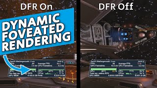 Pimax CRYSTAL Dynamic Foveated Rendering test in Elite Dangerous [upl. by Stickney]