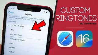 How to Set ANY Song as RINGTONE on iPhone No Computer  iOS 17 [upl. by Erlinna671]