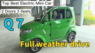 UNIVERSEECAR q7 electric mini car with Air conditioning [upl. by Kipp426]