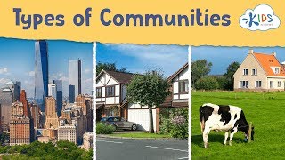 Your Community  Types of Community  Social Studies for Kids  Kids Academy [upl. by Schwing]