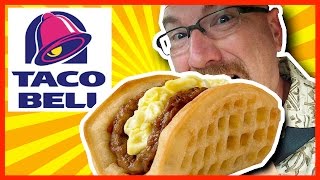 Taco Bell Breakfast Review  AM CRUNCHWRAP®  BACON amp Waffle Taco [upl. by Yeaton]