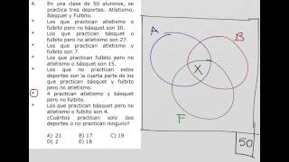 Como resolver problemas con diagramas de Venn conjuntos [upl. by Raynard]