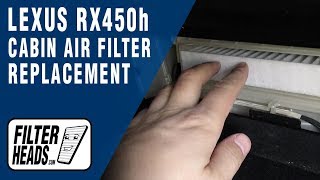 How to Replace Cabin Air Filter 2011 Lexus RX450h [upl. by Celik536]