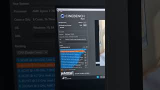 Asus Tuf A15 2024 ryzen 7 7435hs rtx 4060  Cinebench R23 in performance mode [upl. by Xuagram635]