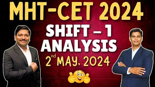 MHTCET 2024 MATHS SHIFT ANALYSIS  2ND MAY SHIFT 1 ANALYSIS BY DINESH SIR  DINESH SIR LIVE STUDY [upl. by Gariepy]