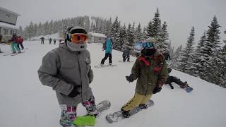 Epic Snowboarding Day  National Ski Day 2018  Castle Mountain Resort [upl. by Rhine881]