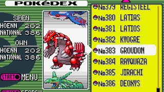 Pokémon Emerald Complete Hoenn amp National Pokedex Showcase [upl. by Uaerraj15]