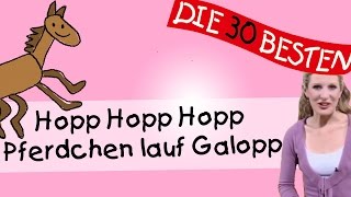 Hopp Hopp Hopp Pferdchen lauf Galopp  Anleitung zum Bewegen  Kinderlieder [upl. by Galloway]