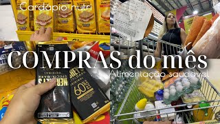 COMPRA DO MÊS no mercado atacadista para duas pessoas  produtos de limpeza  reposição para a casa [upl. by Einneg28]