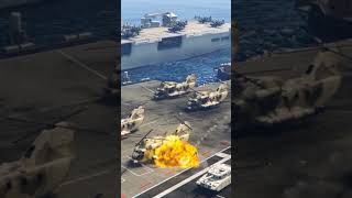 Ukrainian Fighter Jets Attack on Russian Navy Aircraft Carrier shorts ytshorts gta5 ukraine [upl. by Horlacher]