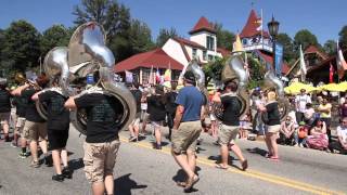 Alpine Helen Oktoberfest Parade and Keg Tapping [upl. by Airdnaz]