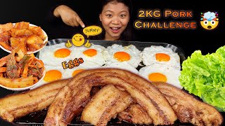 Eating 2kg Braised Pork Meat amp Eggs Eating Kimchi Noodles amp Pork Meat Nepali Mukbang Eating Show [upl. by Theurich748]