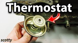 How to Replace a Bad Thermostat in Your Car [upl. by Rimidalg281]