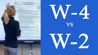 W4 Tax Form  W2 Explained  Whats the difference between a W2 and W4 Tax Form [upl. by Carbone]