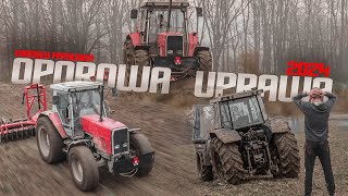 🇵🇱UTOPIONY MASSEY  ㋛︎ CIĘŻKA UPRAWA 2024  ㋛︎Przebita opona ㋛︎Massey Ferguson㋛︎Lubuskie [upl. by Asfah]