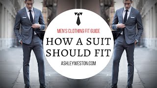 How A Suit Should Fit  Mens Clothing Fit Guide [upl. by Harsho]