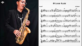 Saint Louis Blues easy solo for saxophone [upl. by Norab530]