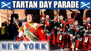 NYC TARTAN DAY PARADE • NEW YORK CITY TARTAN DAY PARADE 🏴󠁧󠁢󠁳󠁣󠁴󠁿 [upl. by Tap]