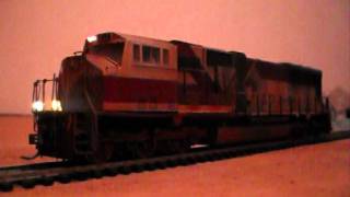 EMD SD70M  Tsunami manual notch [upl. by Ikram902]