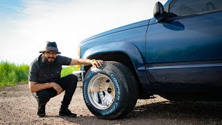 15x125 Prime Wheels 27560R15 on my 1994 Blazer [upl. by Ahsilaf]