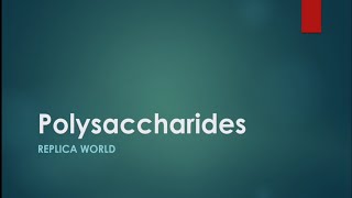 Polysaccharides  Carbohydrates In Hindi [upl. by Nagrom]