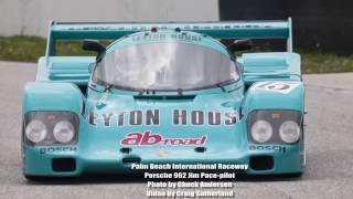 Porsche 962 Onboard Palm Beach Raceway with Jim Pace [upl. by Anilok]