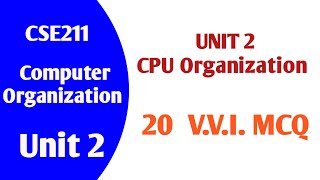 Unit 2  Computer Organization and Design  CSE211  LPU [upl. by Linus446]