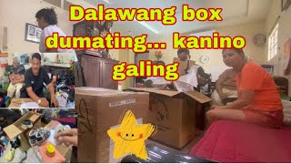 261 Unboxing dalawang box pamasko para sa team kabelly [upl. by Margaret508]