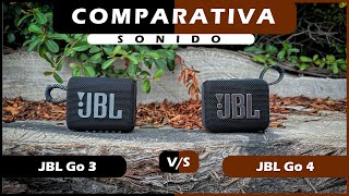 tiene más pero VALE MÁS TAMBIEN 🆚😲  JBL Go3 vs JBL Go4  Comparativa de sonido  Español 🟠 [upl. by Anaidni984]